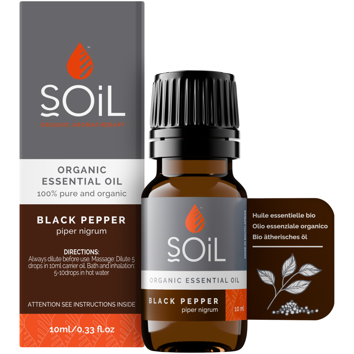 Organic Black Pepper Essential Oil 20ml