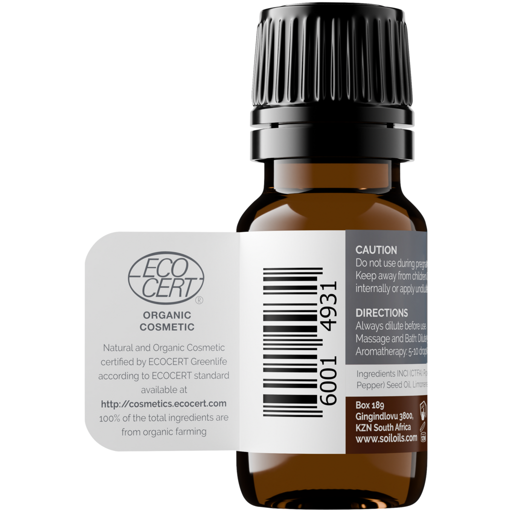 Organic Black Pepper Essential Oil 20ml
