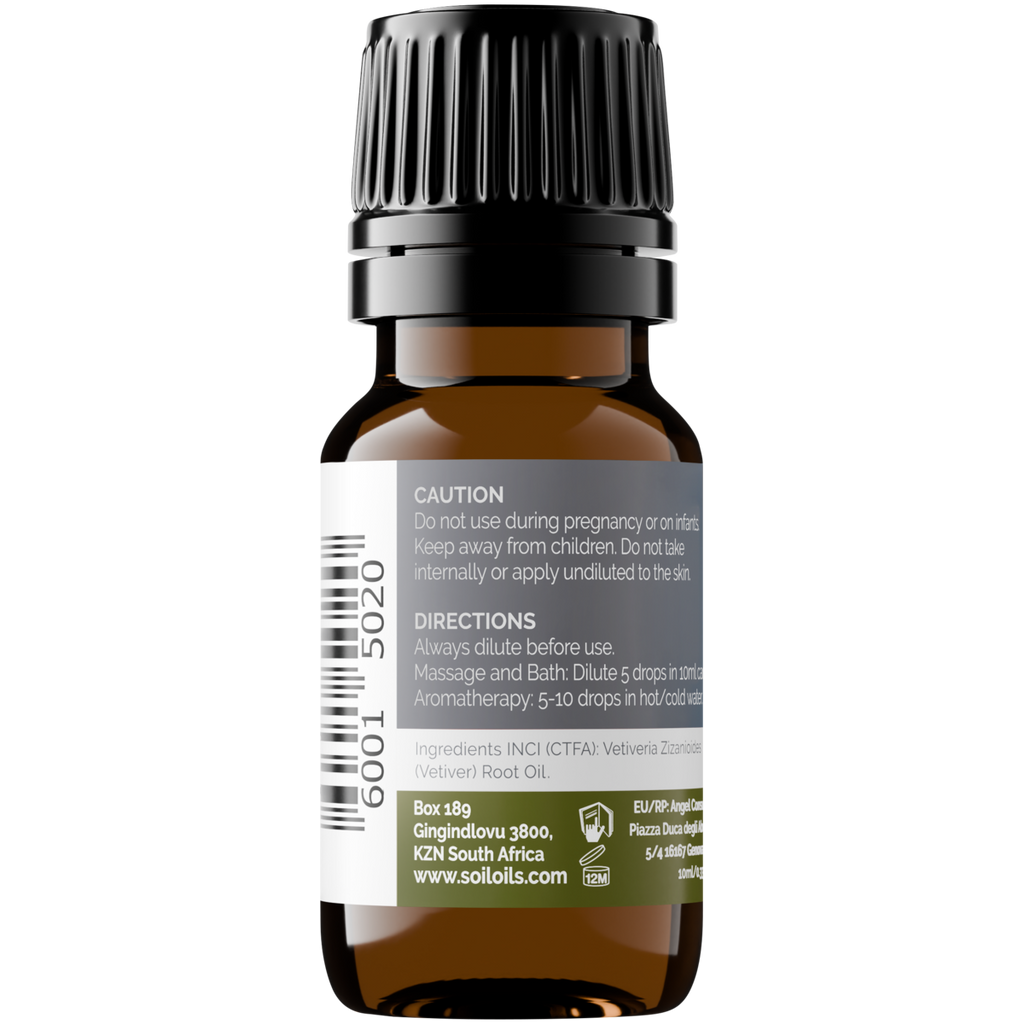 Organic Vetiver Essential Oil 10ml