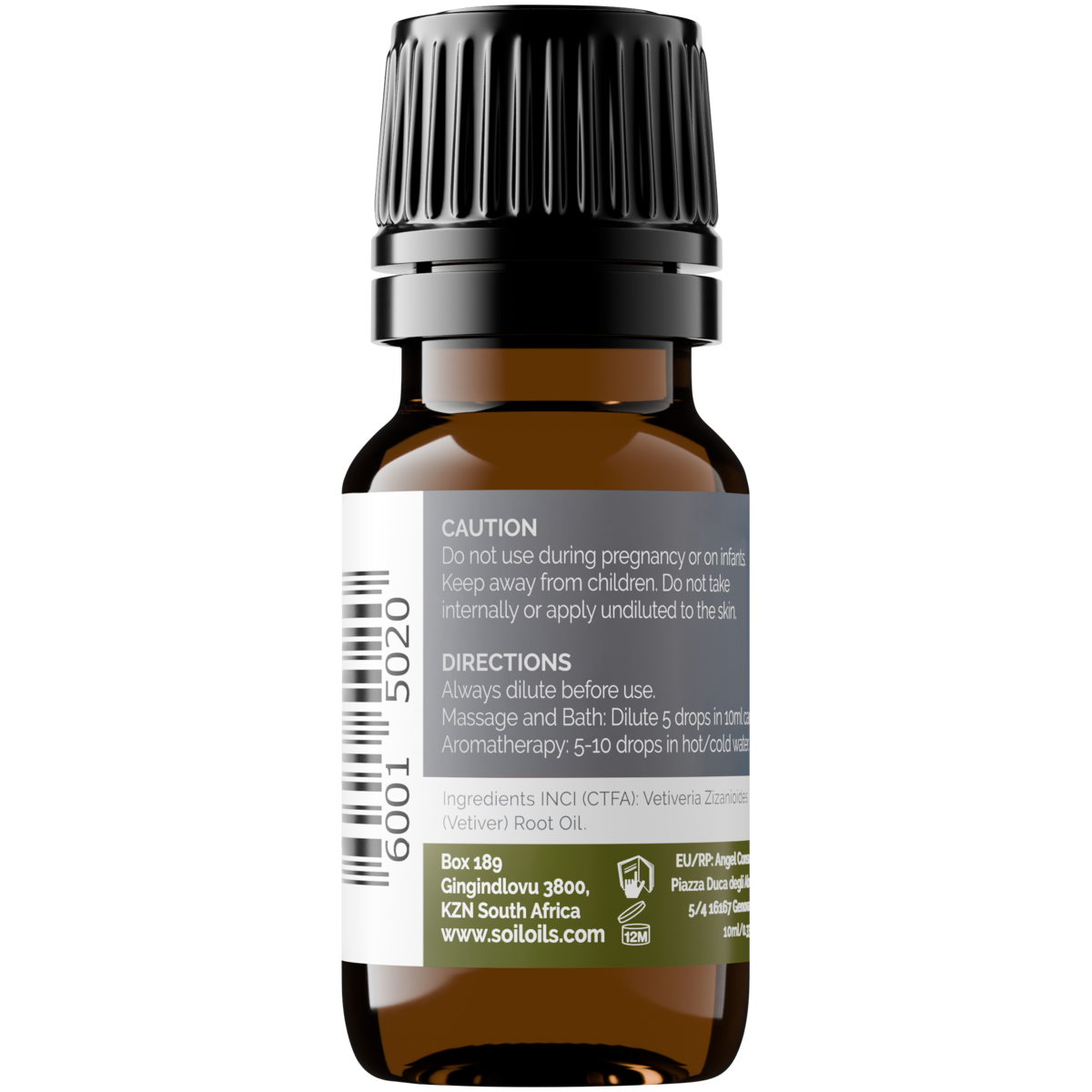 Organic Vetiver Essential Oil 10ml