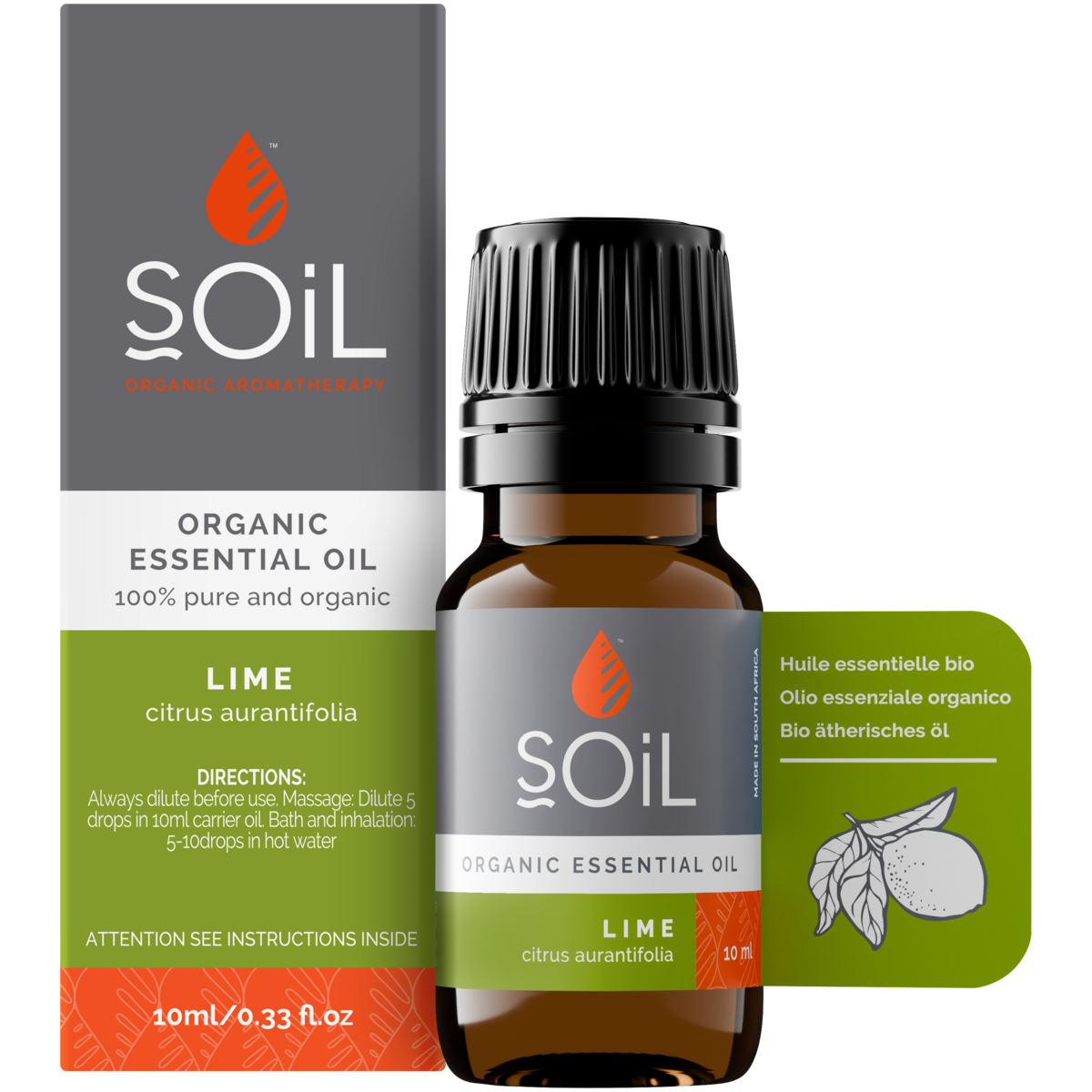 Organic Lime Essential Oil 10ml