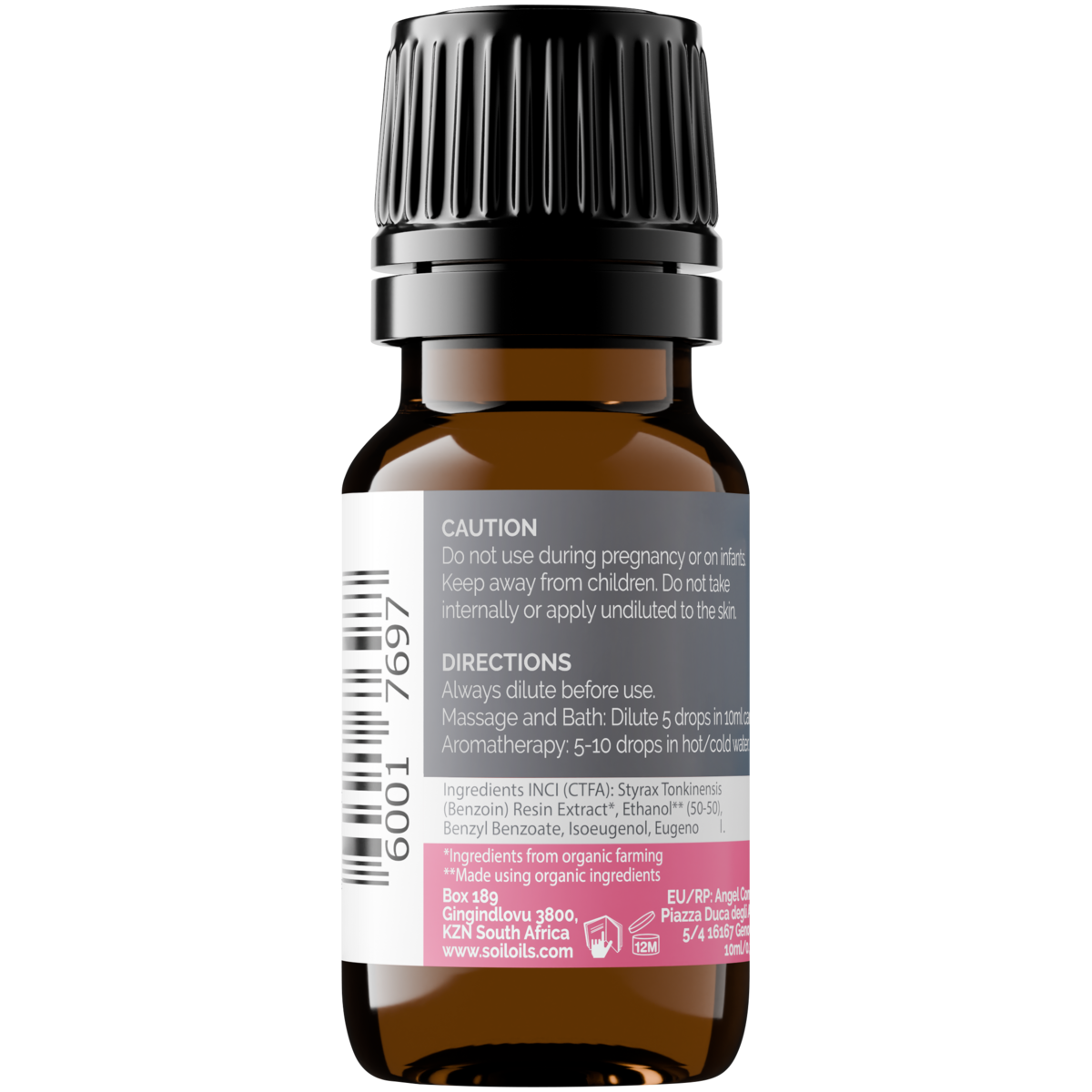 Organic Benzoin Essential Oil Dilution 10ml