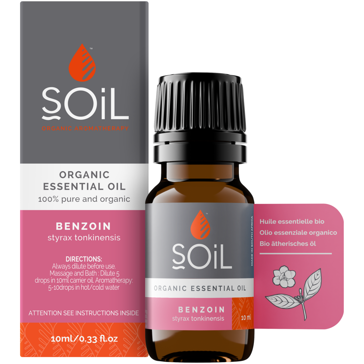 Organic Benzoin Essential Oil Dilution 10ml