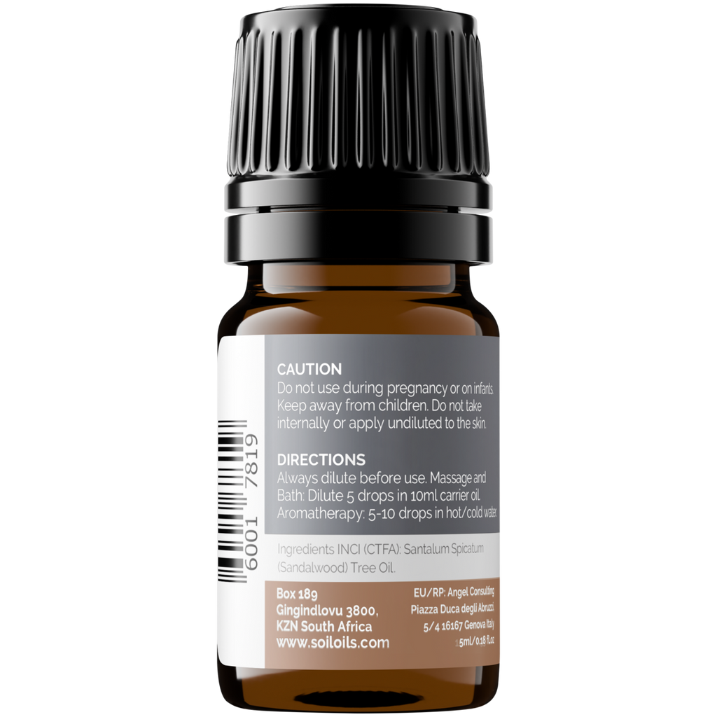Organic Sandalwood Essential Oil 2.5ml